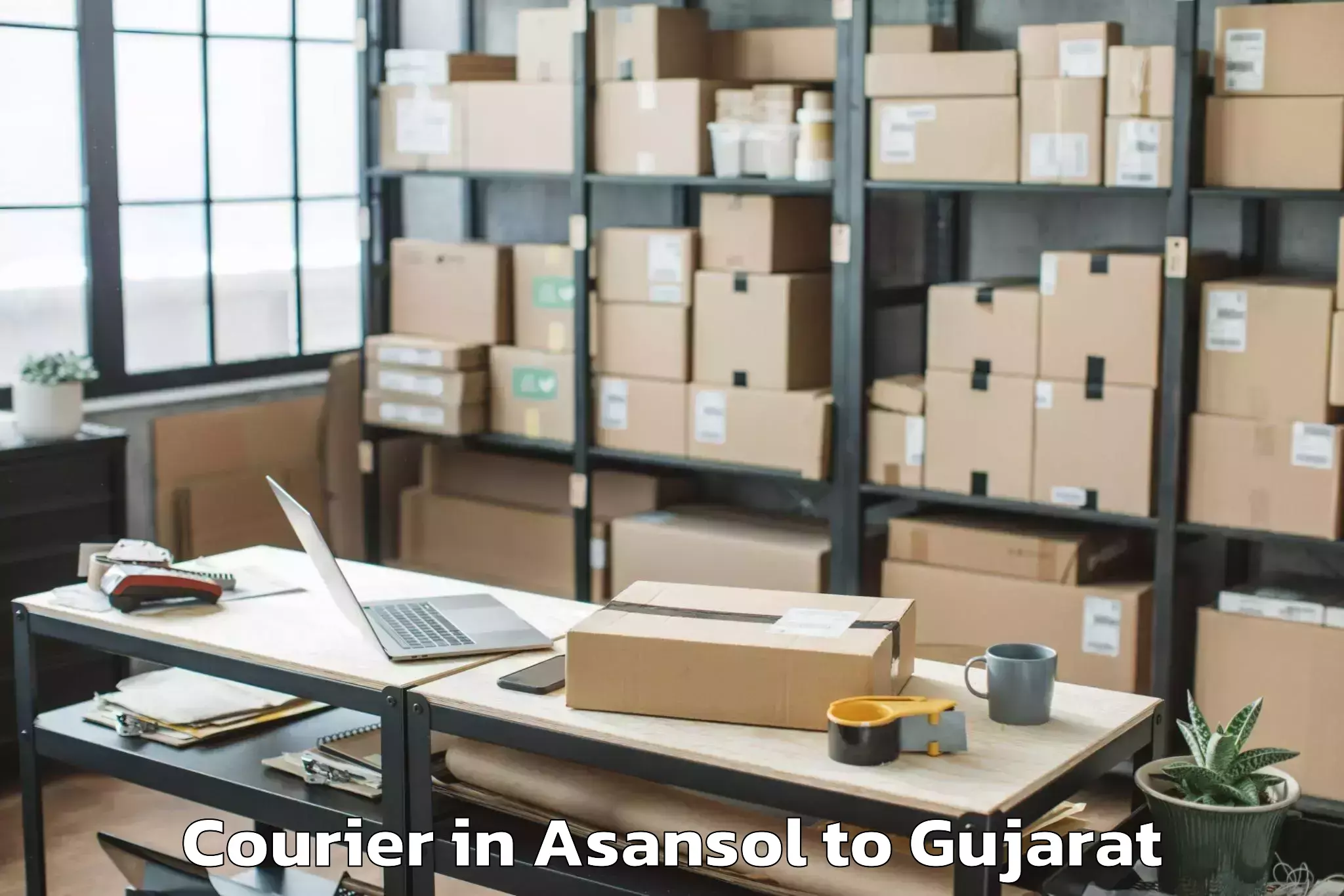 Discover Asansol to Dhrangadhra Courier